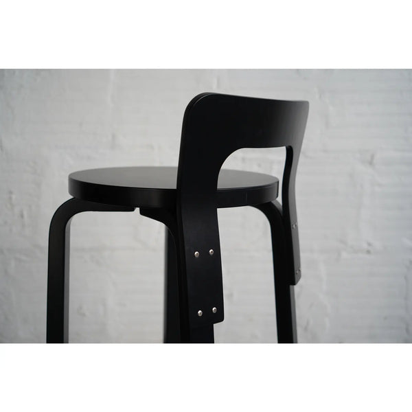 Alvar Aalto Artek K65 Lowback Counter Stool