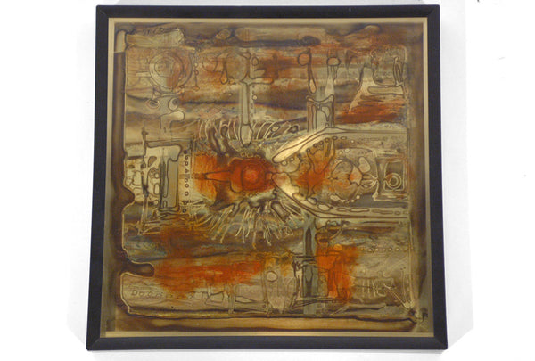 Rohne Brass Abstract Acid Etch